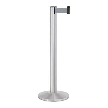 Lavi Industries Retractable Belt Barrier, Gray, 13 ft Length, 40 in Post Height 50-3100SA/GY
